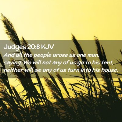 Judges 20:8 KJV Free Bible Images