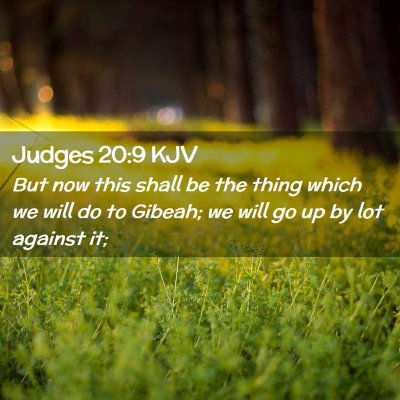 Judges 20:9 KJV Free Bible Images