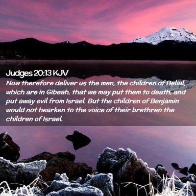 Judges 20:13 KJV Free Bible Images