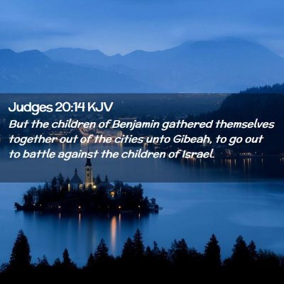 Judges 20:14 KJV Free Bible Images