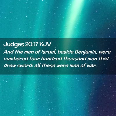 Judges 20:17 KJV Free Bible Images