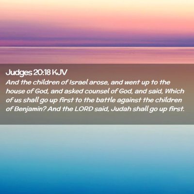 Judges 20:18 KJV Free Bible Images