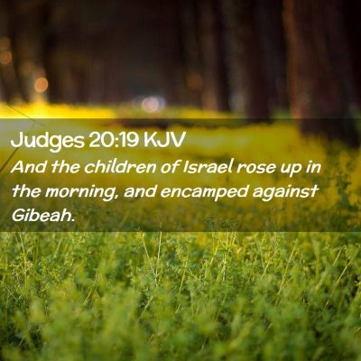 Judges 20:19 KJV Free Bible Images