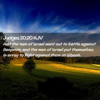 Judges 20:20 KJV Free Bible Images