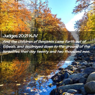 Judges 20:21 KJV Free Bible Images