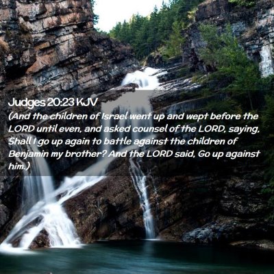 Judges 20:23 KJV Free Bible Images