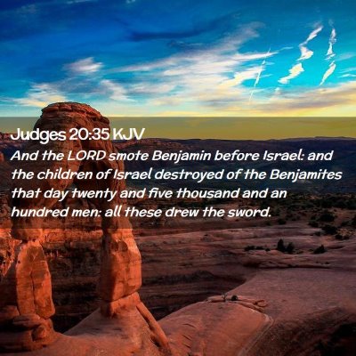 Judges 20:35 KJV Free Bible Images