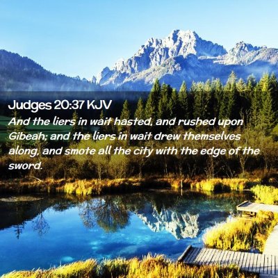 Judges 20:37 KJV Free Bible Images