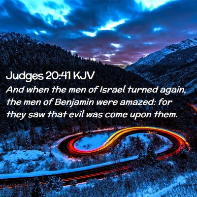 Judges 20:41 KJV Free Bible Images