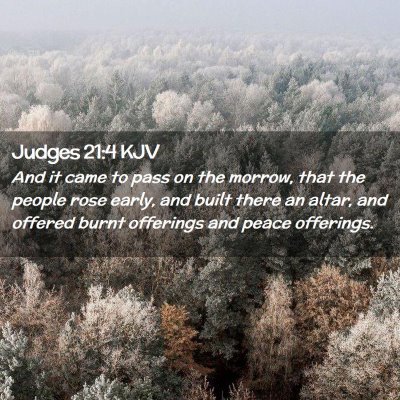 Judges 21:4 KJV Free Bible Images