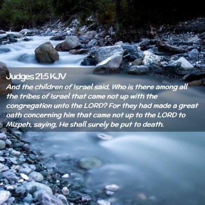 Judges 21:5 KJV Free Bible Images