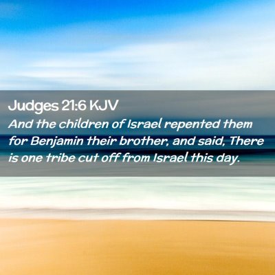 Judges 21:6 KJV Free Bible Images