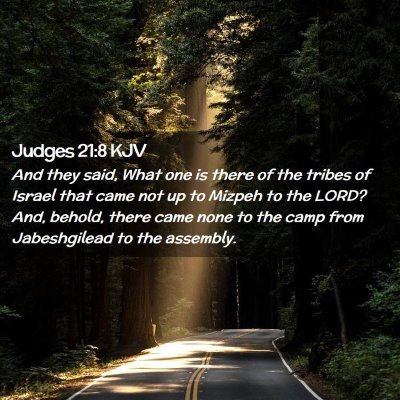 Judges 21:8 KJV Free Bible Images