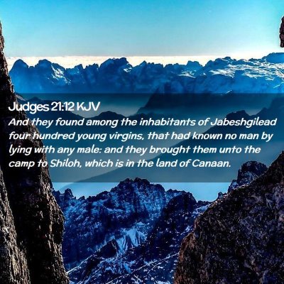 Judges 21:12 KJV Free Bible Images