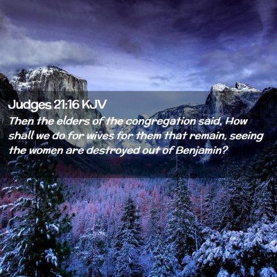 Judges 21:16 KJV Free Bible Images