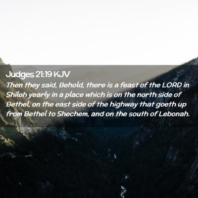 Judges 21:19 KJV Free Bible Images