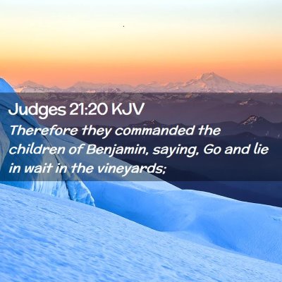 Judges 21:20 KJV Free Bible Images