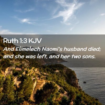 Ruth 1:3 KJV Free Bible Images