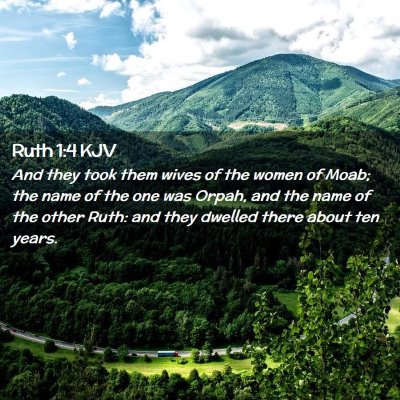 Ruth 1:4 KJV Free Bible Images