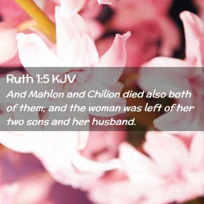 Ruth 1:5 KJV Free Bible Images