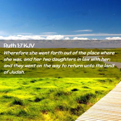 Ruth 1:7 KJV Free Bible Images