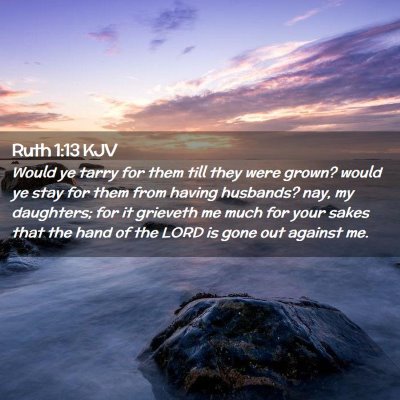 Ruth 1:13 KJV Free Bible Images