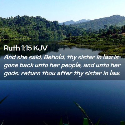 Ruth 1:15 KJV Free Bible Images