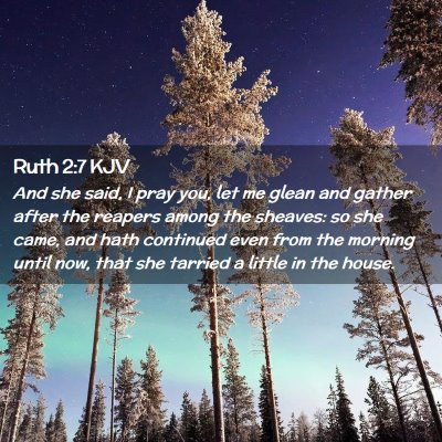 Ruth 2:7 KJV Free Bible Images