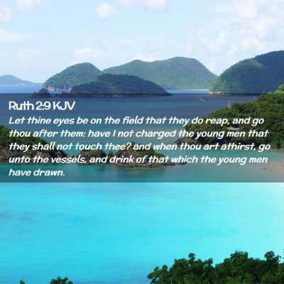 Ruth 2:9 KJV Free Bible Images