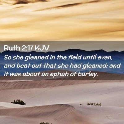 Ruth 2:17 KJV Free Bible Images