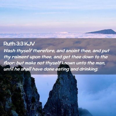 Ruth 3:3 KJV Free Bible Images