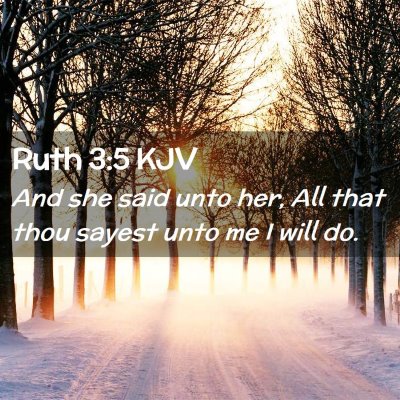 Ruth 3:5 KJV Free Bible Images