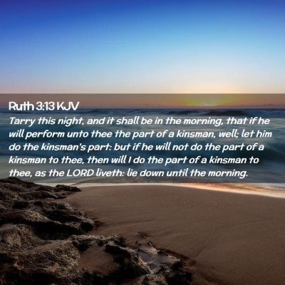 Ruth 3:13 KJV Free Bible Images