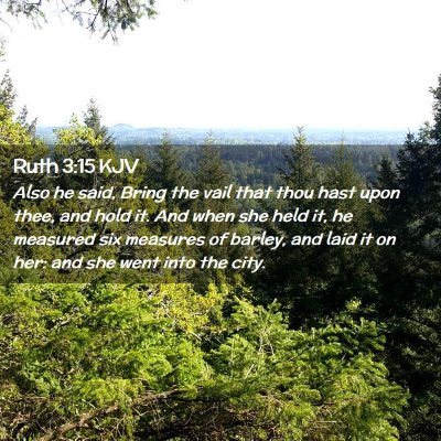 Ruth 3:15 KJV Free Bible Images