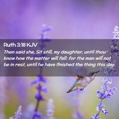 Ruth 3:18 KJV Free Bible Images