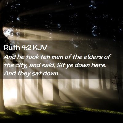 Ruth 4:2 KJV Free Bible Images