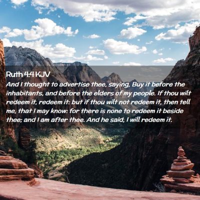 Ruth 4:4 KJV Free Bible Images