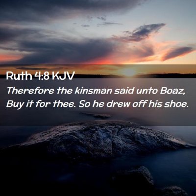 Ruth 4:8 KJV Free Bible Images