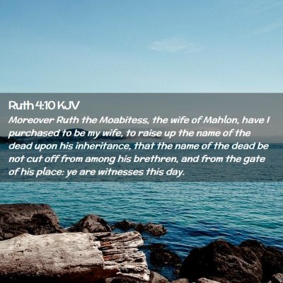 Ruth 4:10 KJV Free Bible Images