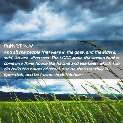 Ruth 4:11 KJV Free Bible Images