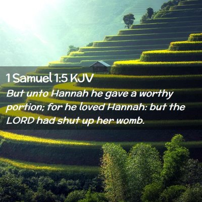 1 Samuel 1:5 KJV Free Bible Images