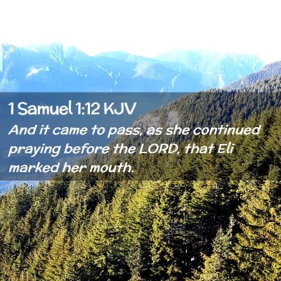 1 Samuel 1:12 KJV Free Bible Images