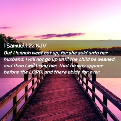 1 Samuel 1:22 KJV Free Bible Images