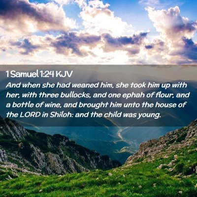 1 Samuel 1:24 KJV Free Bible Images