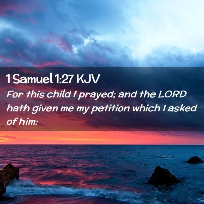 1 Samuel 1:27 KJV Free Bible Images