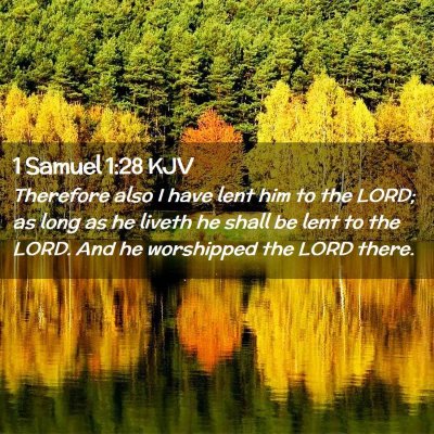 1 Samuel 1:28 KJV Free Bible Images