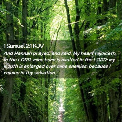 1 Samuel 2:1 KJV Free Bible Images