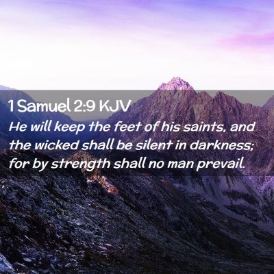 1 Samuel 2:9 KJV Free Bible Images