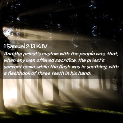 1 Samuel 2:13 KJV Free Bible Images