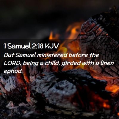 1 Samuel 2:18 KJV Free Bible Images